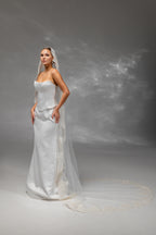 Cathedral Bridal Veil with Embroidered Lace