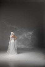Grand Royal Cathedral Bridal Veil with Embroidered Lace