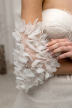 Ivory Floor-Length Bridal Cape