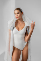 Cathedral Glitter Bridal Veil with Swarovski Crystal Rhinestones