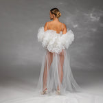 Cappuccino Chapel-Length Bridal Veil in Italian Tulle