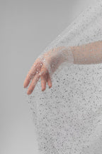 Cathedral Bridal Veil with Crown and Swarovski Crystal Rhinestones