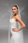 Cathedral Bridal Veil with Pearls