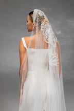 Cathedral Bridal Veil with Pearls