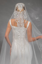 Cathedral Bridal Veil with Pearls
