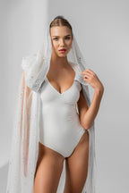 Cathedral Glitter Bridal Veil with Swarovski Crystal Rhinestones
