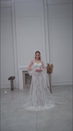 Royal Cathedral Bridal Veil with Pearl Embroidery