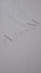 Personalized Ivory Chapel-Length Bridal Veil with Hand Embroidery