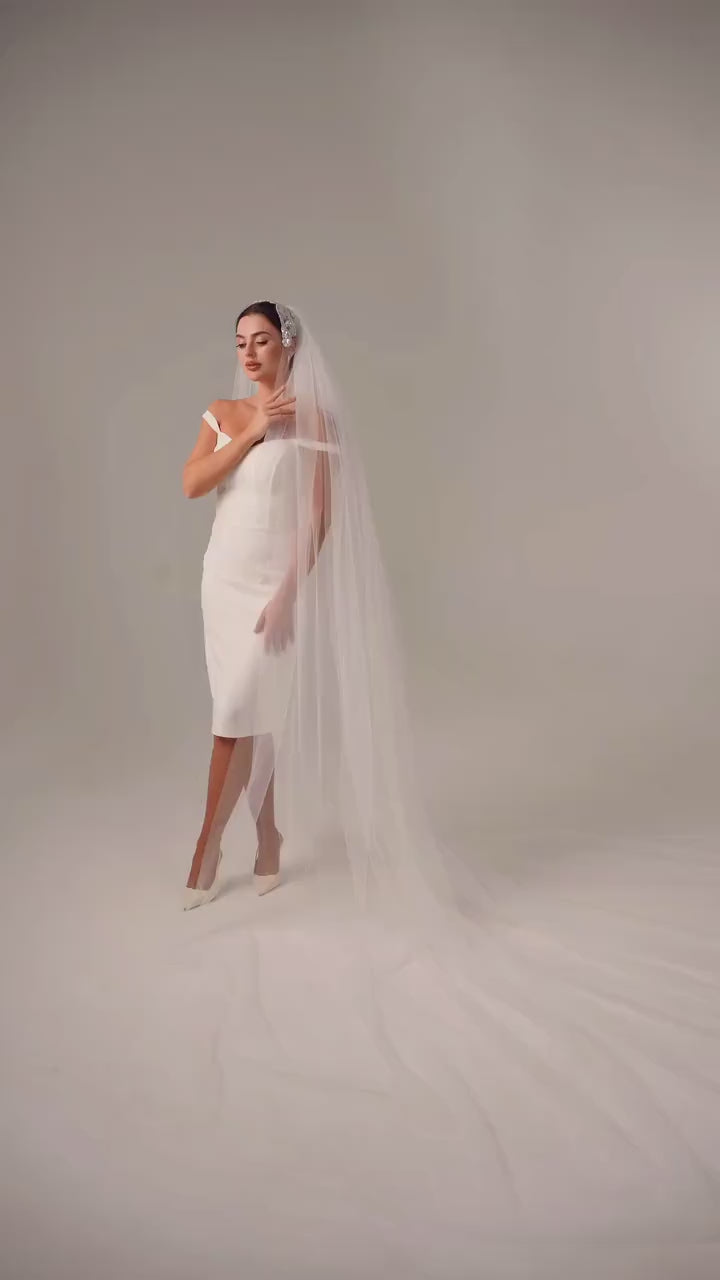 Ivory Cathedral Bridal Veil